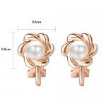 Yoursfs Clip earring Ivory pearl Round Earrings no Pierced Clip on Earrings for girl…