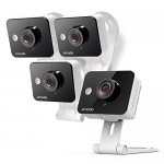 Zmodo Wireless Security Camera System (2 pack) Smart HD Outdoor WiFi IP Cameras with Night Vision